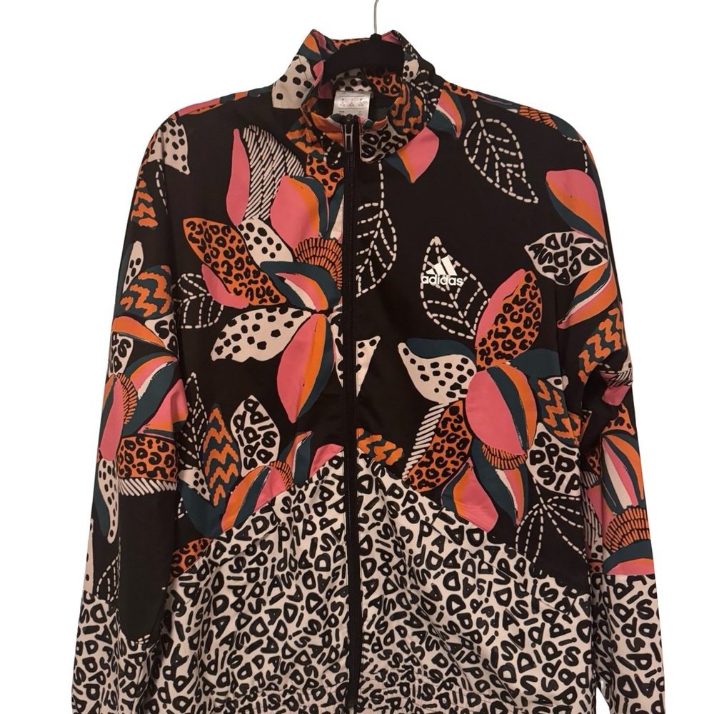 adidas Multicolor Floral Print Bomber Jacket